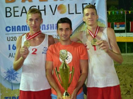 Bogdan Nan de la LPS Bihorul a cucerit titlul balcanic la volei pe plajă